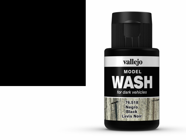צבע Wash בגוון שחור –Black – פאר הרכבת